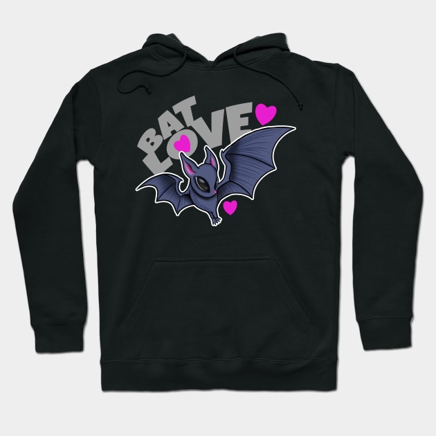 Cute Bat Lover Hoodie by Space Truck